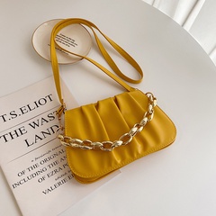 Korean one-shoulder fold messenger square small  chain  bag wholesale nihaojewelry