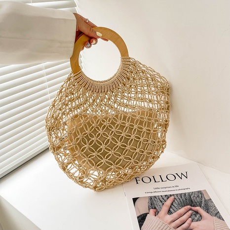 new fashion casual straw woven handbag wholesale nihaojewelry NHRU395064's discount tags