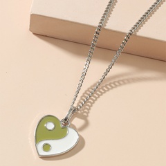 Wholesale Jewelry Tai Chi Heart Pendant Necklace Nihaojewelry