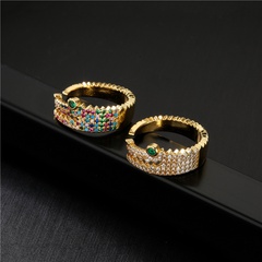 wholesale copper gold-plated crocodile open ring Nihaojewelry