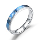 Grohandel Edelstahl blauer Diamant Paar Ring Nihaojewelrypicture10
