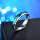 Grohandel Edelstahl blauer Diamant Paar Ring Nihaojewelrypicture11