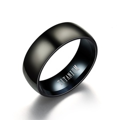 Wholesale Jewelry Stainless Steel Black Ring Nihaojewelry