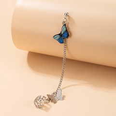 Großhandel Schmuck Schmetterling Anhänger lange Quaste Ohrringe nihaojewelry