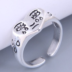 Nihaojewelry jewelry wholesale fashion retro carved heart open ring
