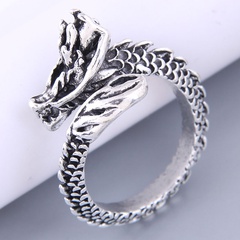Nihaojewelry jewelry wholesale fashion retro dragon shape opening ring