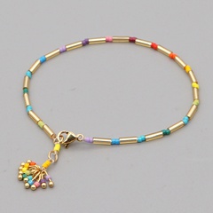 Nihaojewelry estilo bohemio arcoíris Miyuki cuentas pulsera hecha a mano joyería al por mayor