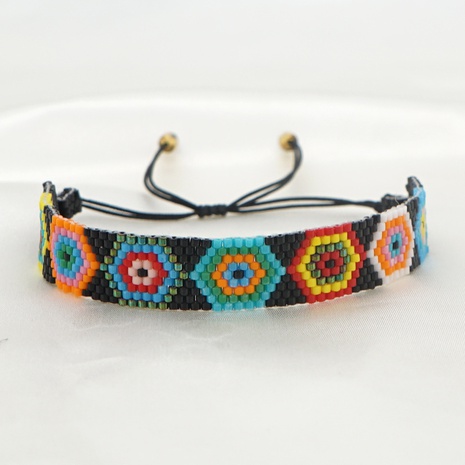 wholesale jewelry ethnic style geometric Miyuki bead woven bracelet Nihaojewelry's discount tags