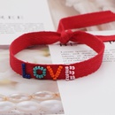 Nihaojewelry style ethnique couleur LOVE lettre perle ruban bracelet bijoux en grospicture16