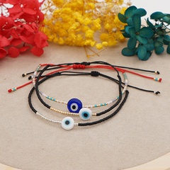 Nihaojewelry Simple Style Glass Lucky Eyes Beaded Bracelet Wholesale jewelry