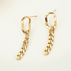 Nihaojewelry jewelry wholesale fashion new long tassels stainless steel chain earrings
