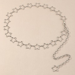 wholesale jewelry hollow star decoration thin waist chain Nihaojewelry