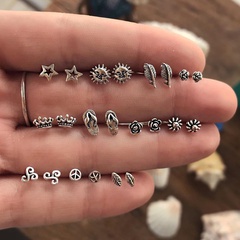 Großhandel Schmuck Mode Flip Flops Tannenzapfen Form Ohrring 11 Paare Set nihaojewelry