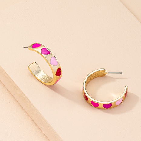 nihaojewelry simple fashion geometric heart pattern earrings wholesale jewelry's discount tags