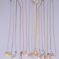 Nihaojewelry Simple Twist O-shaped Chain Titanium Steel Necklace Wholesale Jewelry