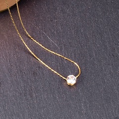 nihaojewelry mode sechs krallendiamant bambuskette titanstahl halskette großhandel schmuck