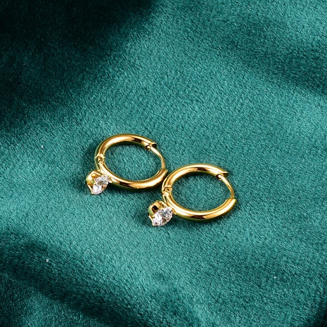 Nihaojewelry jewelry wholesale geometric zircon pendent titanium steel golden earrings's discount tags