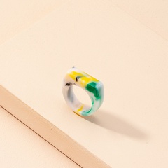 wholesale jewelry geometric acrylic ring Nihaojewelry