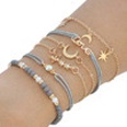 Nihaojewelry bhmischen Stil Buchstaben Perlen Sterne und Mond Armband 6teiliges Set Grohandel Schmuckpicture12