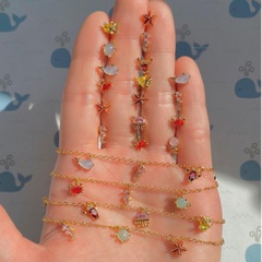 Großhandel Strand Ozean kleine Tier Armbänder NIhaojewelry 18K Gold Fußkettchen