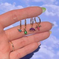 Wholesale dinosaur earring tropical animals colored zircon earring Nihaojewelrypicture32