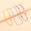 Nihaojewelry collier d39empilage multicouche de perles de riz de style ethnique bijoux en grospicture11