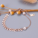 Wholesale Jewelry Titanium Steel Wheat Ear Pearl Bracelet Wholesale Jewelrypicture10