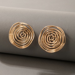 nihaojewelry simple mosquito coil spiral earrings wholesale jewelry