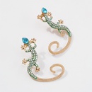 Nihaojewelry rtro gecko forme incrust de diamants boucles d39oreilles bijoux en grospicture14