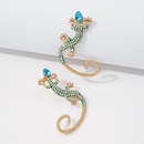 Nihaojewelry rtro gecko forme incrust de diamants boucles d39oreilles bijoux en grospicture15