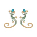 Nihaojewelry rtro gecko forme incrust de diamants boucles d39oreilles bijoux en grospicture16