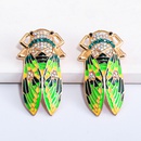 Nihaojewelry jewelry wholesale fashion color diamond insect earringspicture11