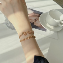 Nihaojewelry punk style snake-shaped bracelet set Wholesale Jewelry