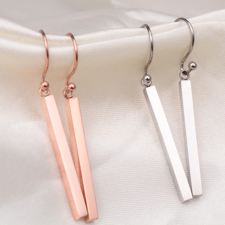 Nihaojewelry Jewelry Wholesale Rose Gold Geometric Shaped Stick Earring's discount tags