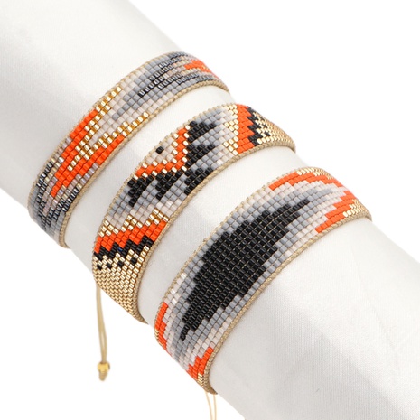 Nihaojewelry bohemian style Miyuki beads geometric beaded bracelet set Wholesale Jewelry's discount tags