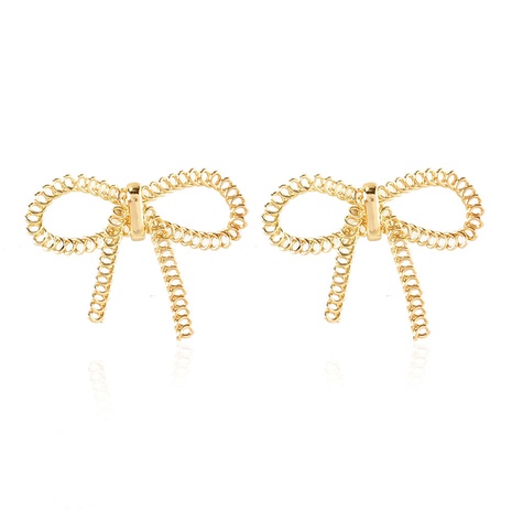 wholesale jewelry hollow bowknot earrings Nihaojewelry's discount tags