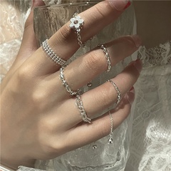 nihaojewelry fashion pull soft chain adjustable ring wholesale jewelry
