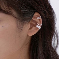 nihaojewelry fashion splicing chain inlaid diamond copper ear bone clip wholesale jewelry