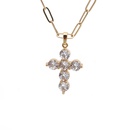 Nihaojewelry fashion zircon cross pendant necklace Wholesale Jewelrypicture31