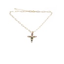 Nihaojewelry fashion zircon cross pendant necklace Wholesale Jewelrypicture29