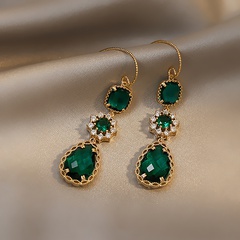 nihaojewelry retro water drop diamond-studded earrings wholesale jewelry