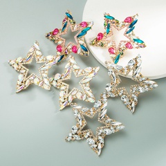wholesale jewelry fashion geometric water drop diamond earrings nihaojewelry