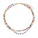 Nihaojewelry Schmuck Bhmische Buchstabenperlen mehrschichtige Halskette Grohandelpicture17