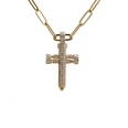 Nihaojewelry fashion zircon cross pendant necklace Wholesale Jewelrypicture34