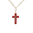 Nihaojewelry fashion zircon cross pendant necklace Wholesale Jewelrypicture38