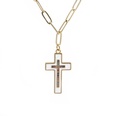 Nihaojewelry fashion zircon cross pendant necklace Wholesale Jewelrypicture39
