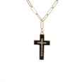 Nihaojewelry fashion zircon cross pendant necklace Wholesale Jewelrypicture40