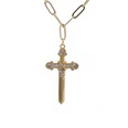 Nihaojewelry fashion zircon cross pendant necklace Wholesale Jewelrypicture42