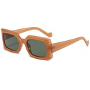 nihaojewelry fashion caramel color small square frame sunglasses wholesalepicture26