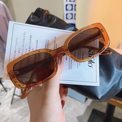 vente en gros accessoires lunettes de soleil marron à petite monture Nihaojewelry